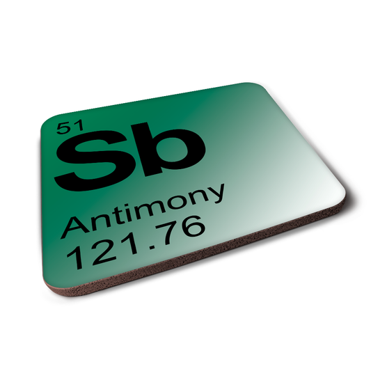 Antimony (Sb) - Periodic Table Element Coaster