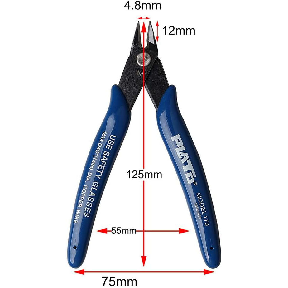 Precision Side Cutter for Plastic, Resin and Metal Miniatures
