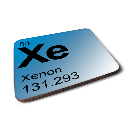 Xenon (Xe) - Periodic Table Element Coaster