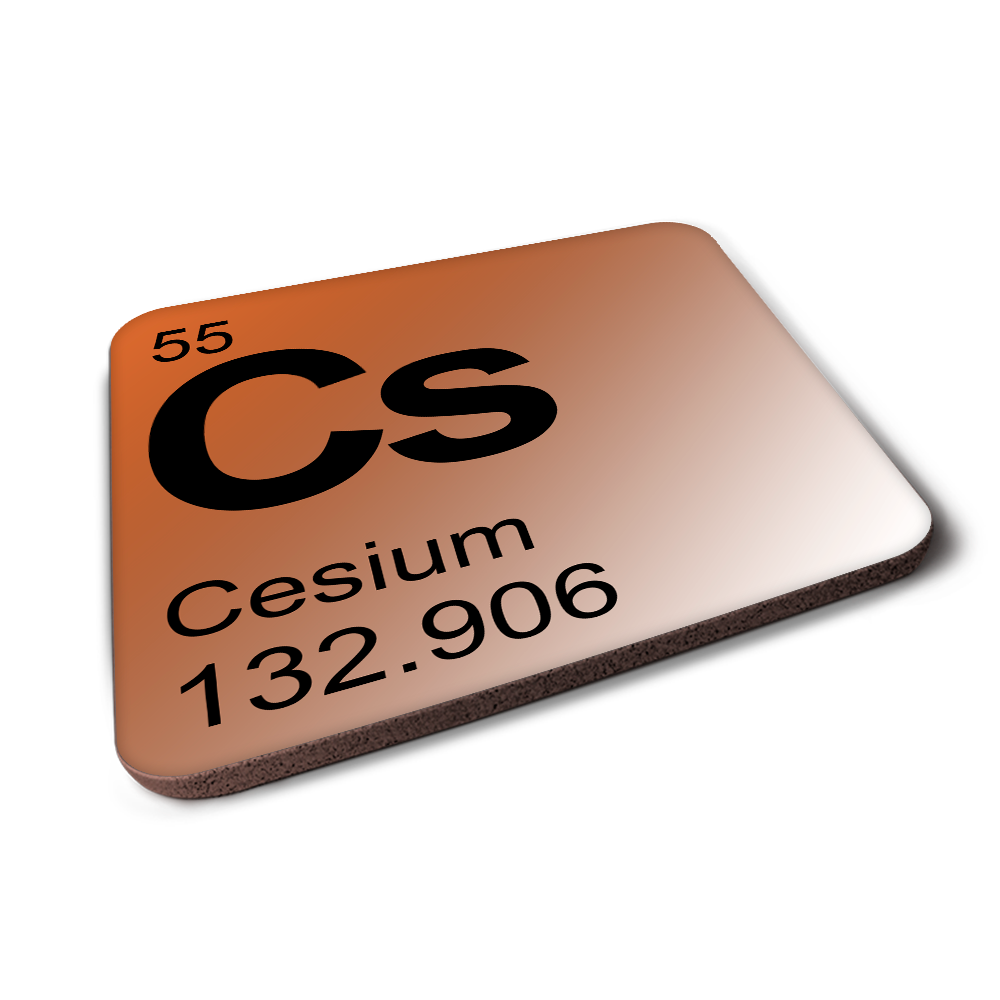 Cesium (Cs) - Periodic Table Element Coaster