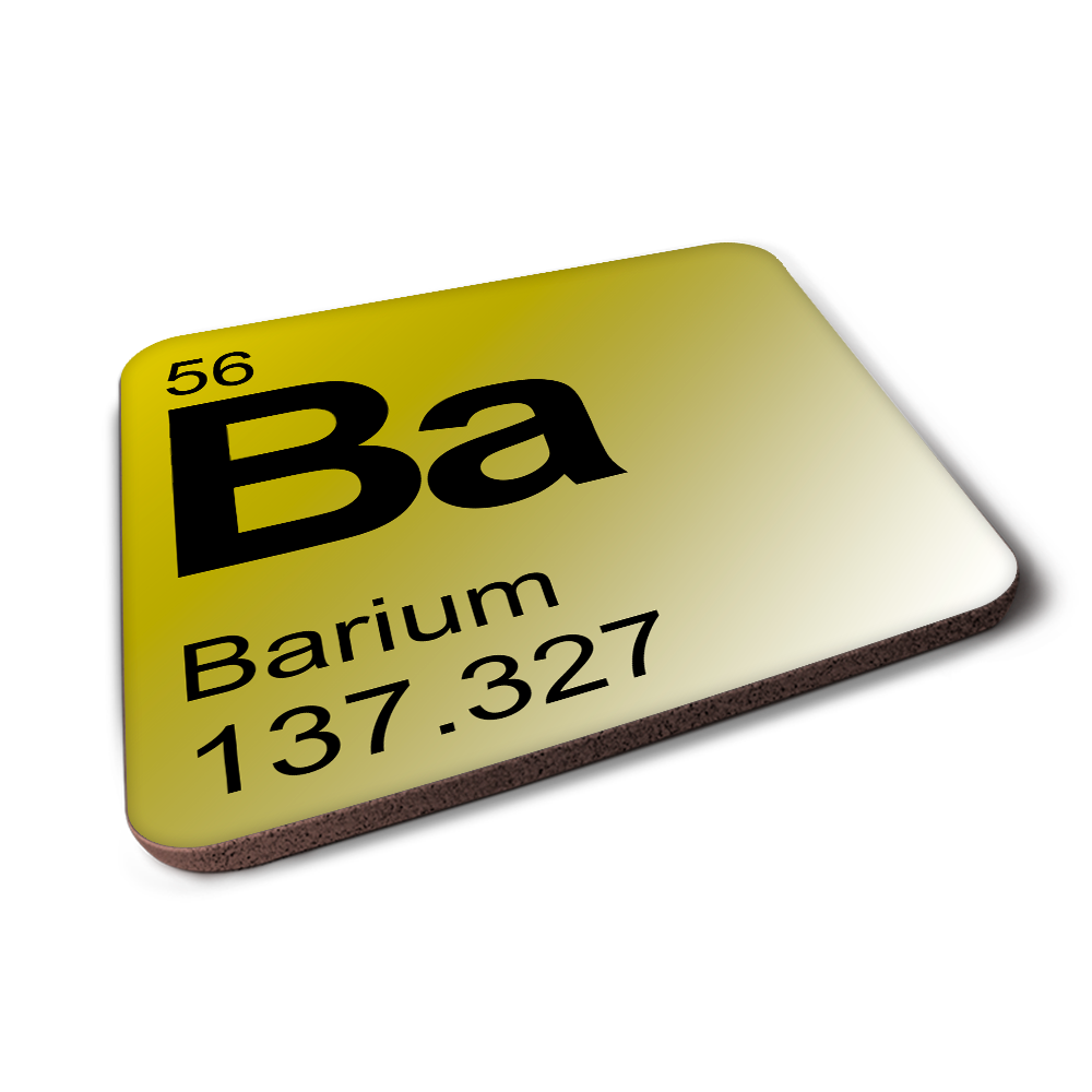 Barium (Ba) - Periodic Table Element Coaster