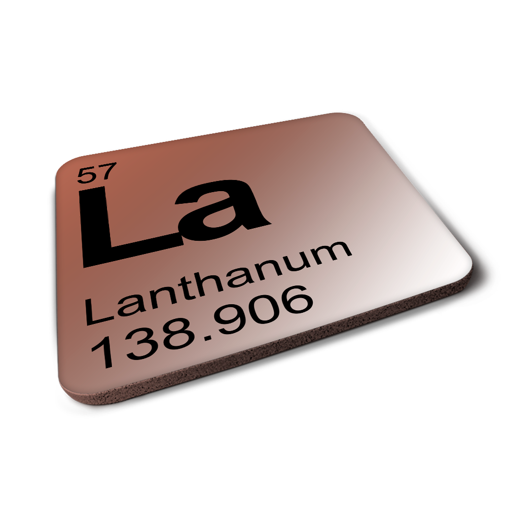Lanthanum (La) - Periodic Table Element Coaster