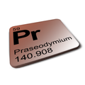 Praseodymium (Pr) - Periodic Table Element Coaster