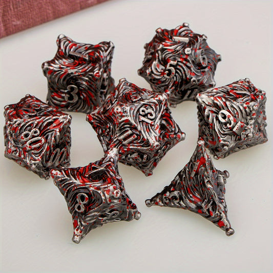 Metal Dice Set - Bloodied Vortex Portal