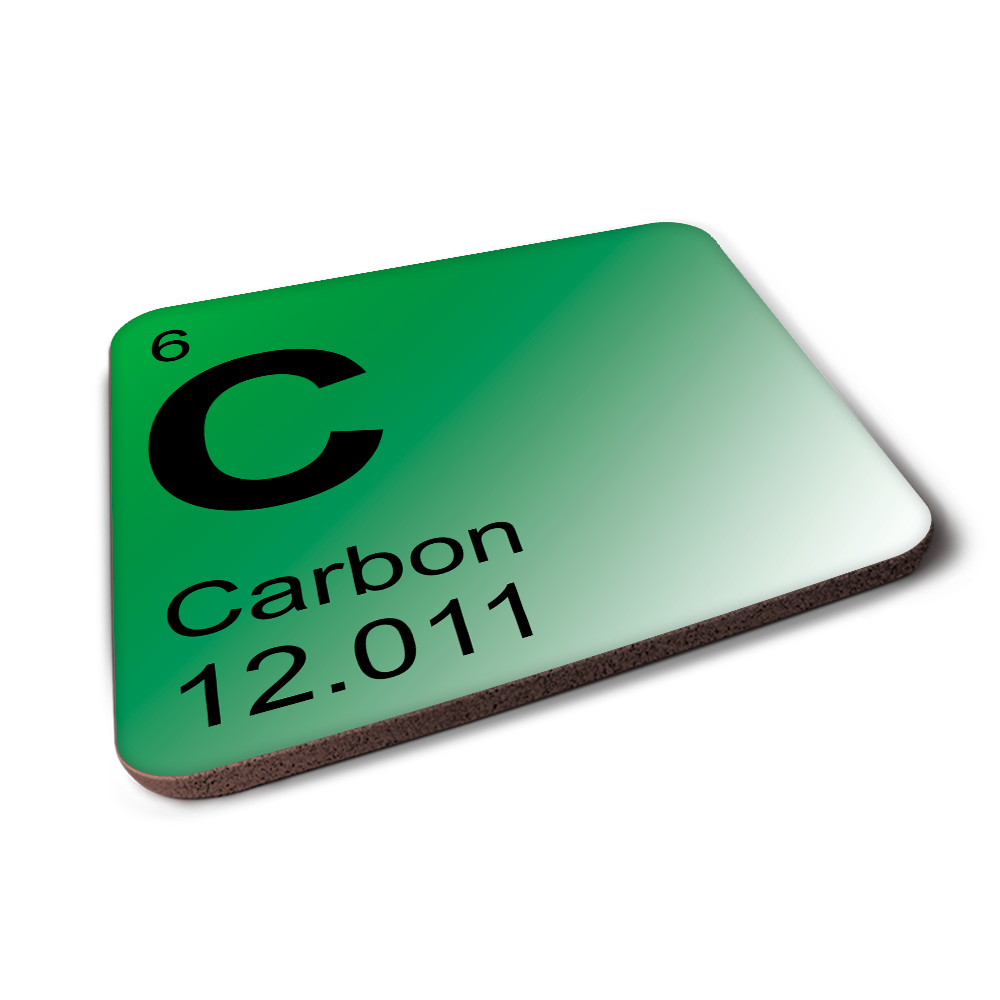 Carbon (C) - Periodic Table Element Coaster