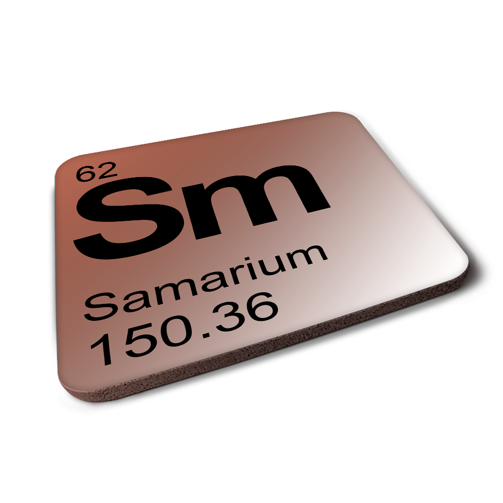 Samarium (Sm) - Periodic Table Element Coaster