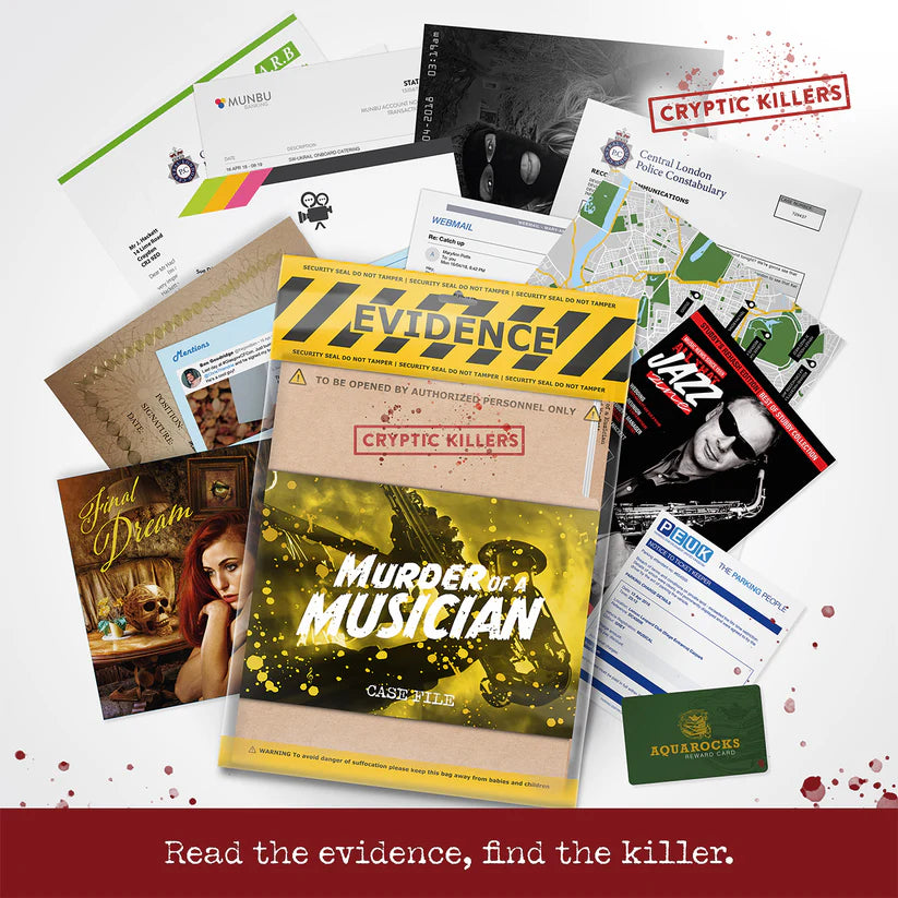 Murder of a Musician - Cryptic Killers - Unsolved Murder Mystery Case File Game