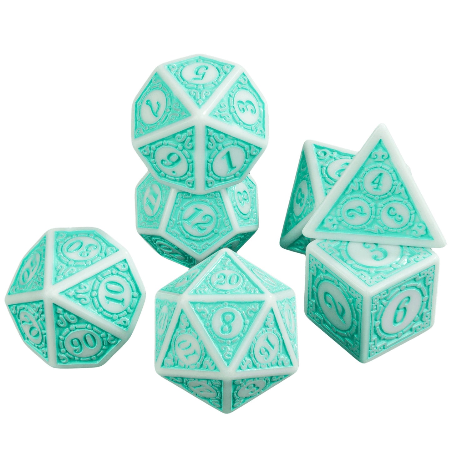 Arcane Orbits Dice Set - Light Green