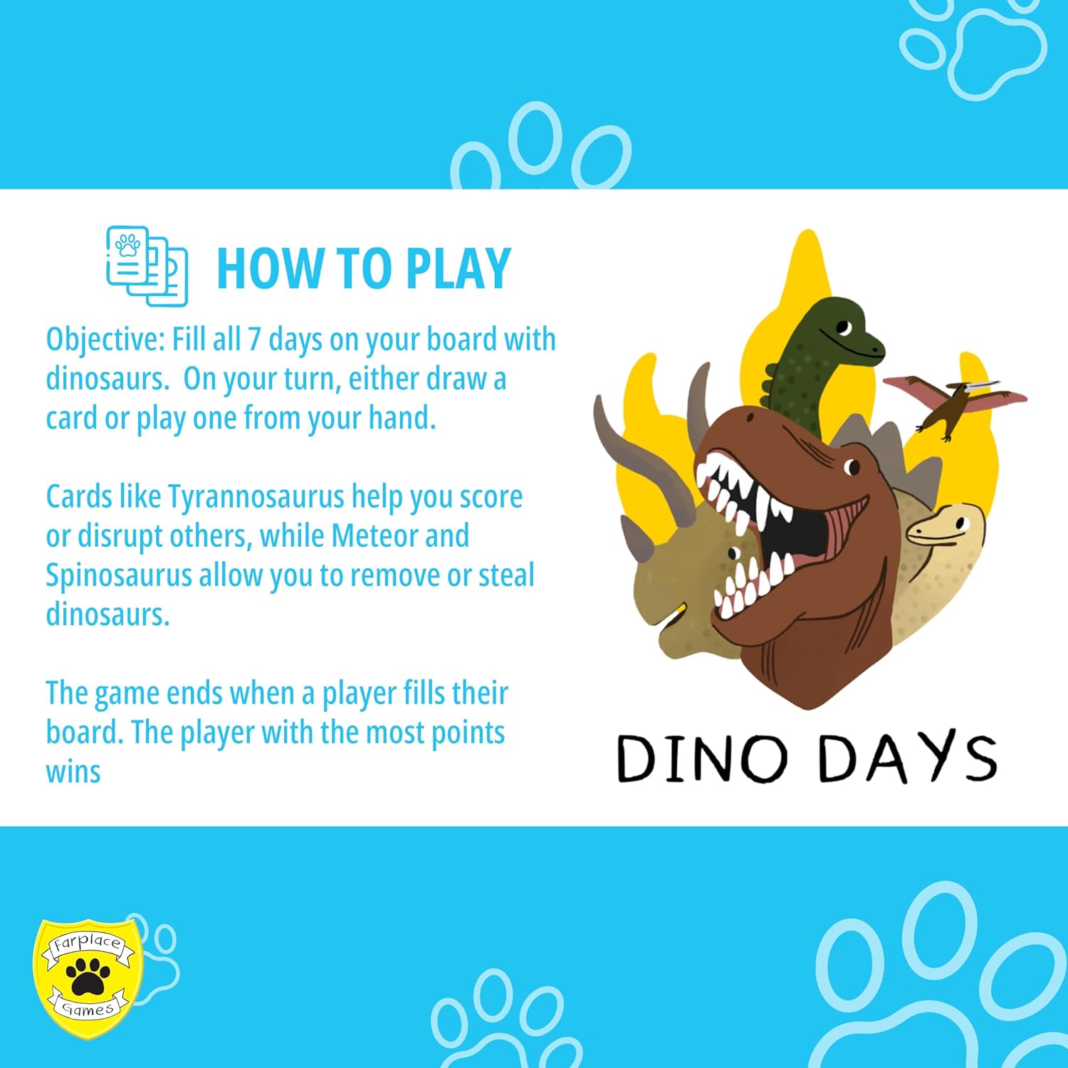 Dino Days Card Game