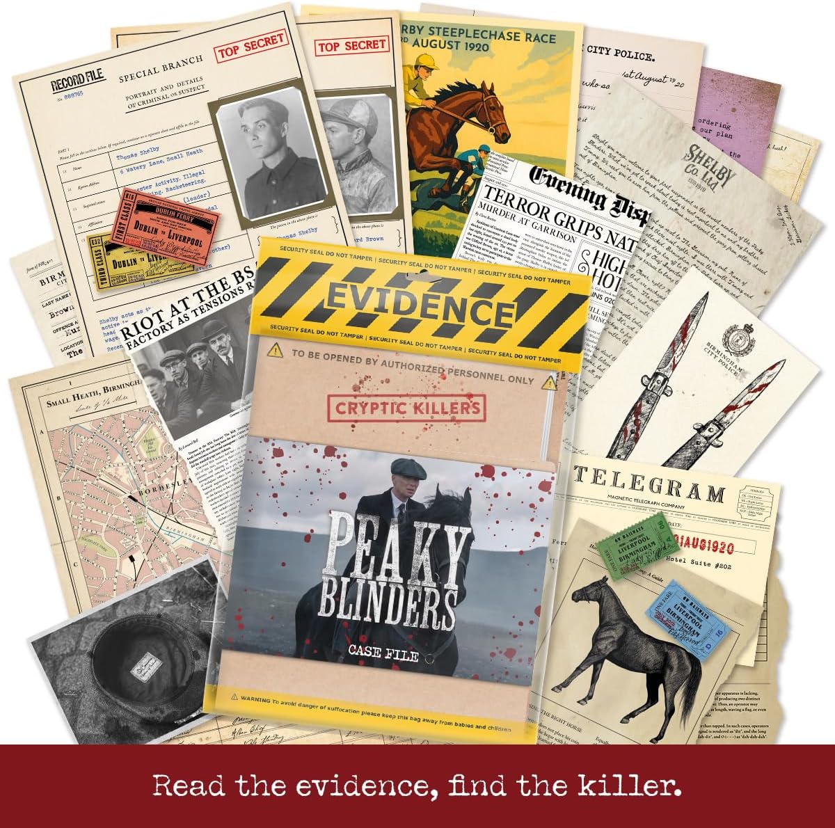 Peaky Blinders - Cryptic Killers - Unsolved Murder Mystery Case File Game