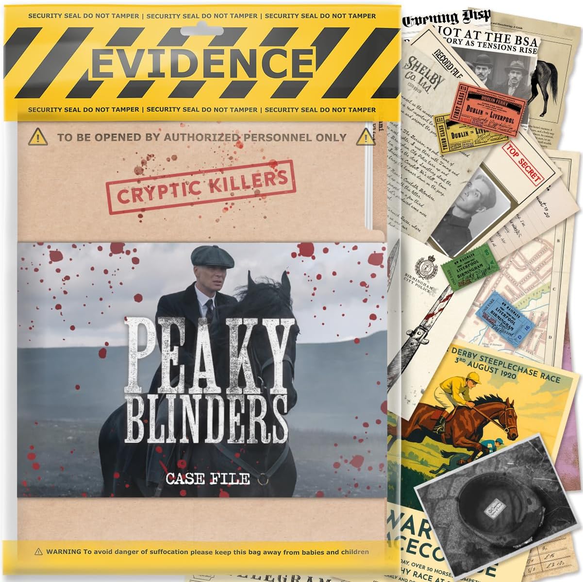 Peaky Blinders - Cryptic Killers - Unsolved Murder Mystery Case File Game