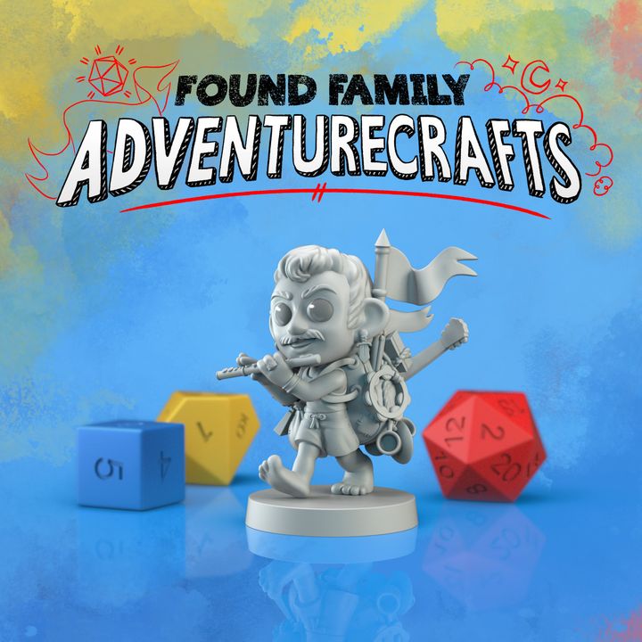 Halfling Bard Oversized Miniature