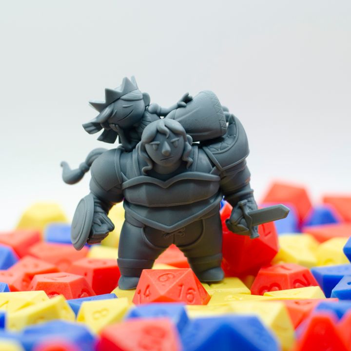 Tiny Princess & Knight Oversized Miniature