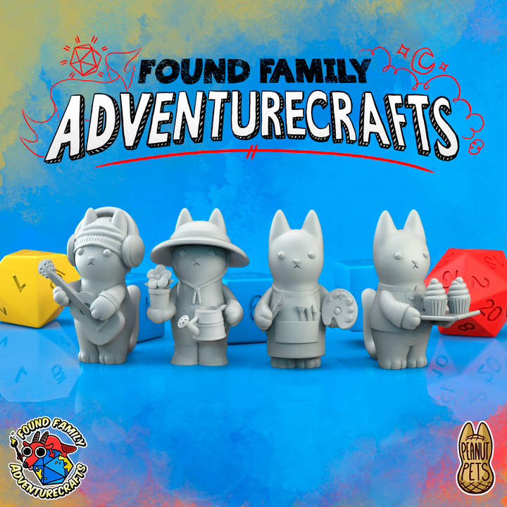 Peanut Cats - Creative Passions - Whimsical Feline Miniatures