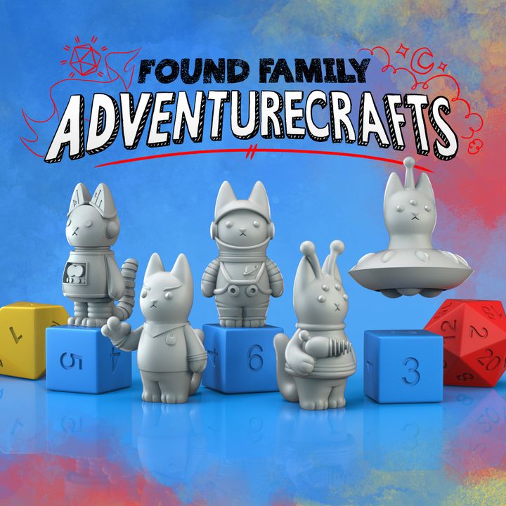 Peanut Cats Sci-Fi! - Whimsical Feline Miniatures