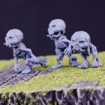 Hulking Undead Tusked Cave Skeletons Oversized Miniatures