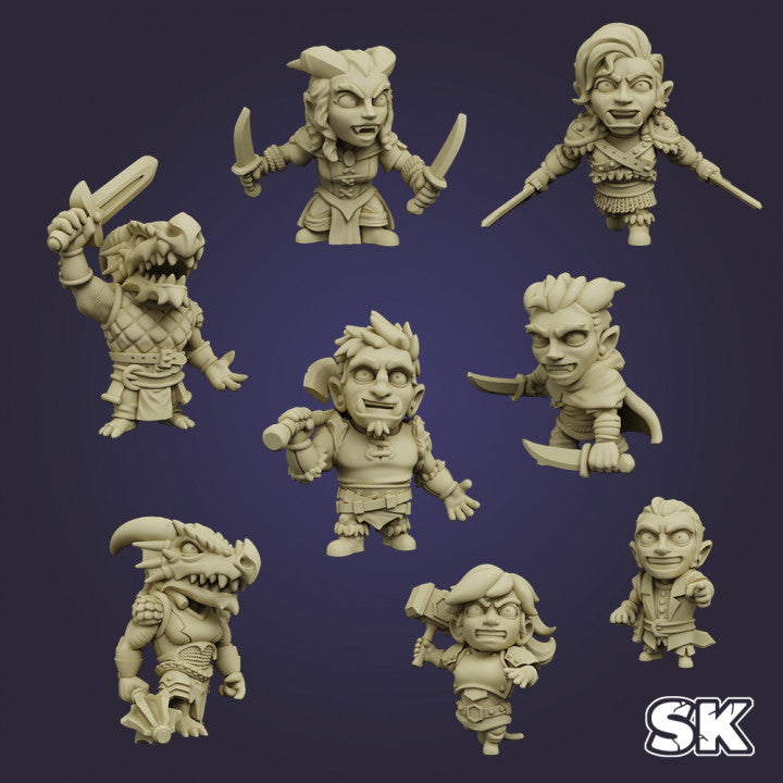 Stone King's Adventurers Everywhere Oversized Miniatures