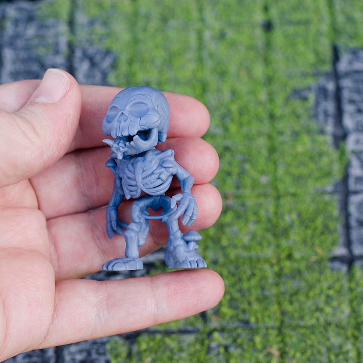 Hulking Undead Tusked Cave Skeletons Oversized Miniatures