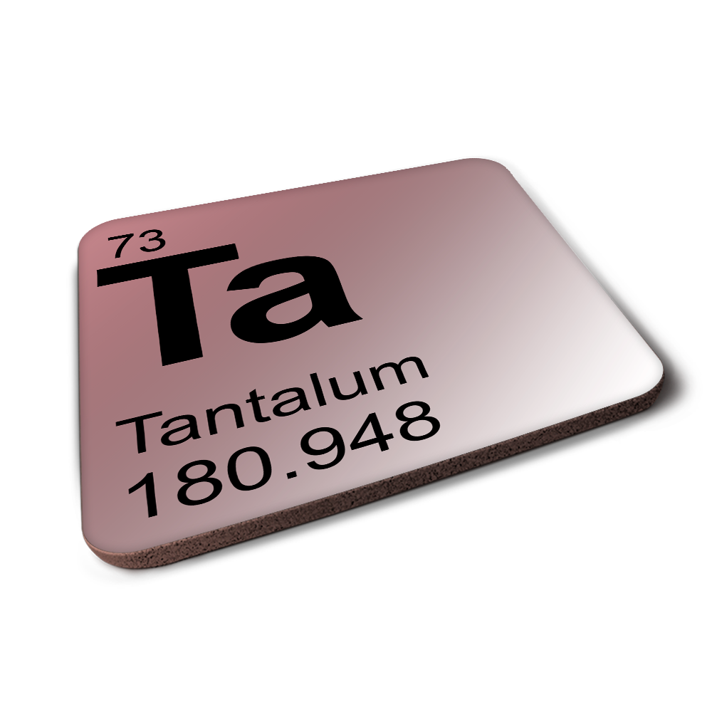 Tantalum (Ta) - Periodic Table Element Coaster