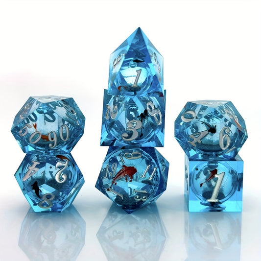 Liquid Core Dice Set - Quicksand Koi