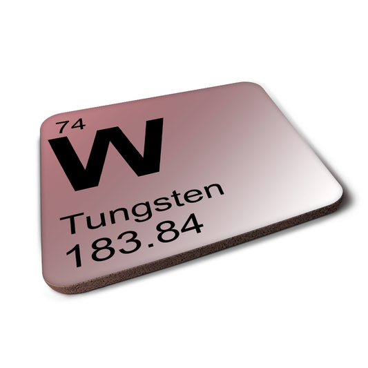 Tungsten (W) - Periodic Table Element Coaster