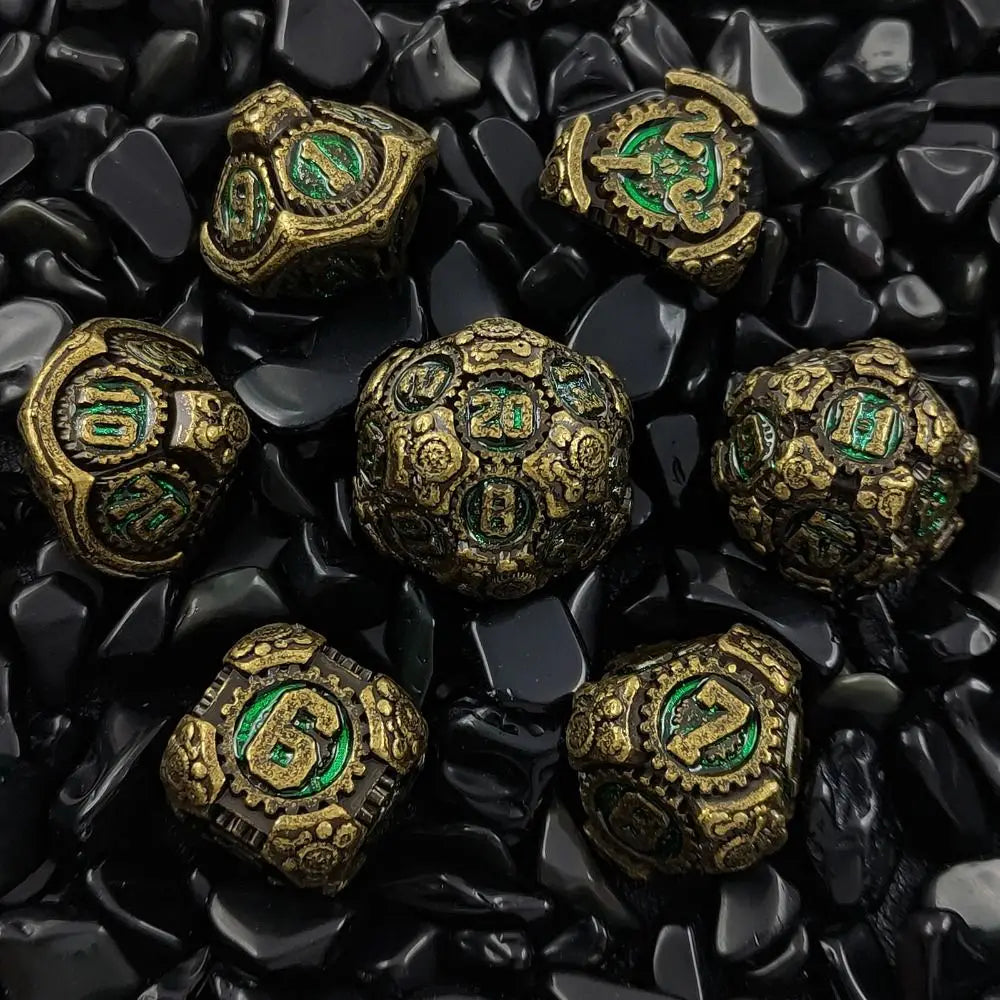 Metal Dice Set - Gears Of War Green Relic