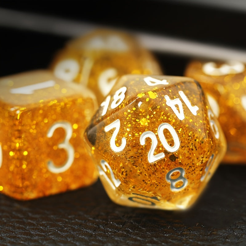 Shimmer Dice Set - Gold