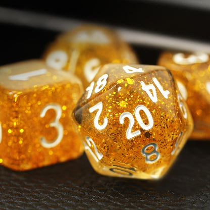 Shimmer Dice Set - Gold