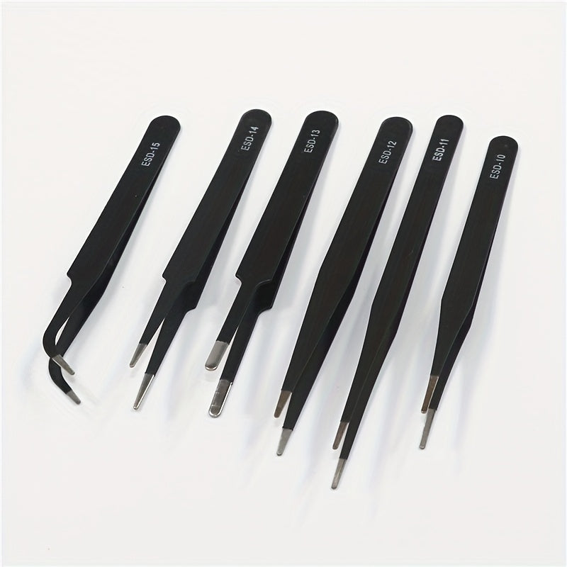 6 Pack Tweezers for Miniatures