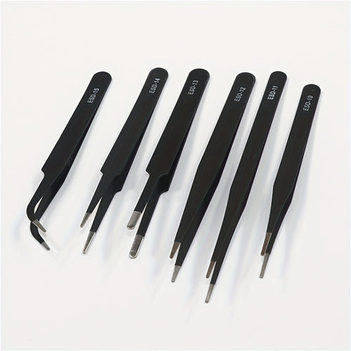 6 Pack Tweezers for Miniatures