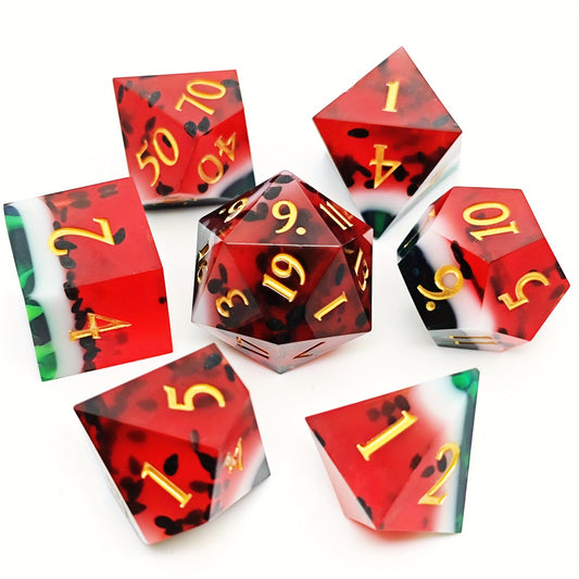 Watermelon - Resin Dice Set