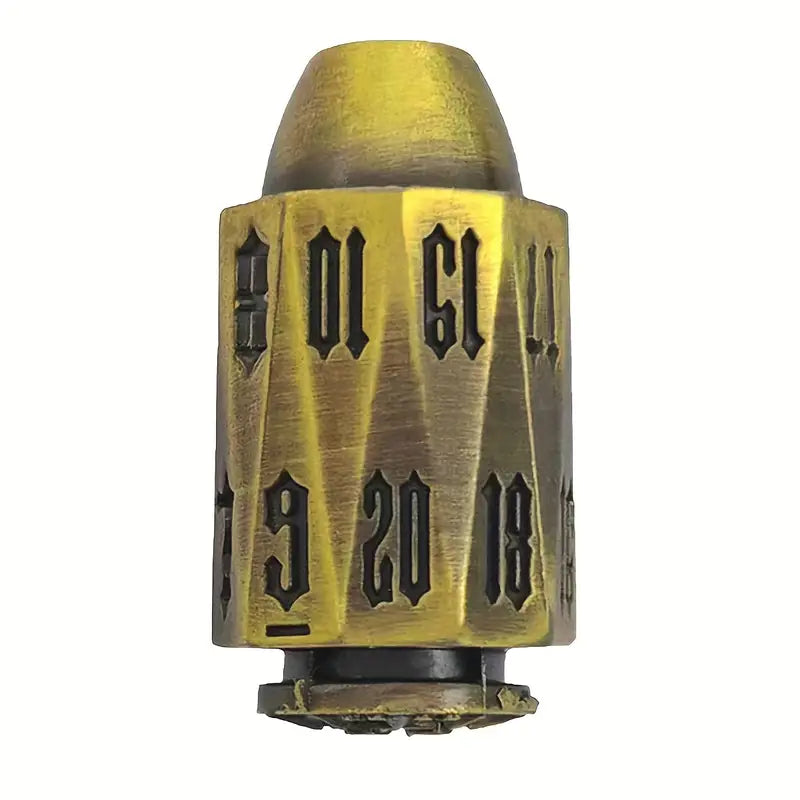 Metal D20 Dice - Bullet