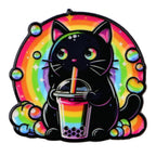 Bubble Tea Kittie Enamel Pin Badge