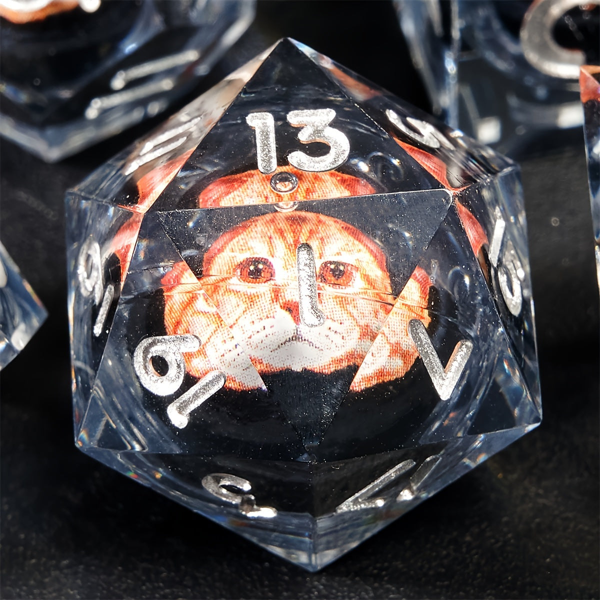 Liquid Core Dice Set - Kitty Cat