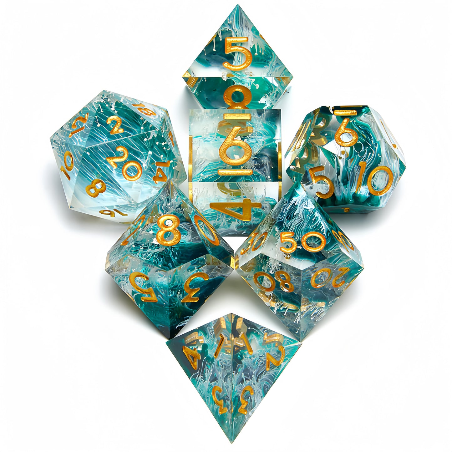 Petri Forest - Resin Dice Set