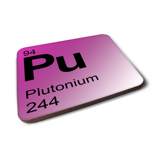 Plutonium (Pu) - Periodic Table Element Coaster