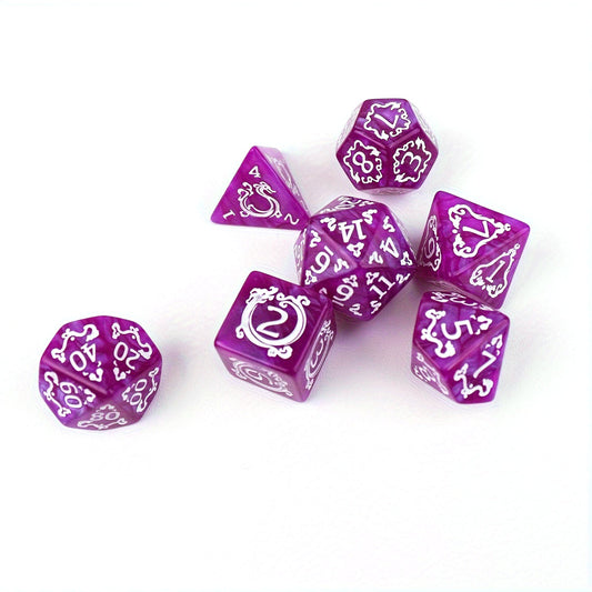 Dragon Runes Dice Set - Purple