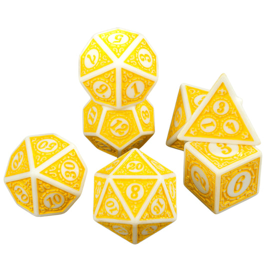 Arcane Orbits Dice Set - Yellow