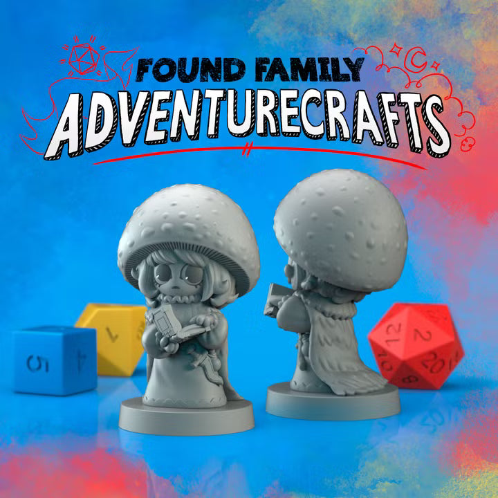 Amanita Mushroomfolk by Found Family Adventurecrafts — grey sculpt render