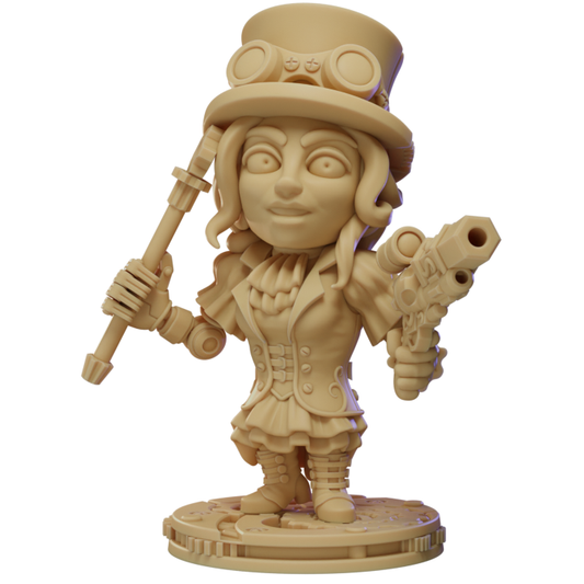 Ann, Steampunk Gunwoman Oversized Miniature