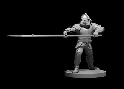 Apefolk Lance Fighter miniature