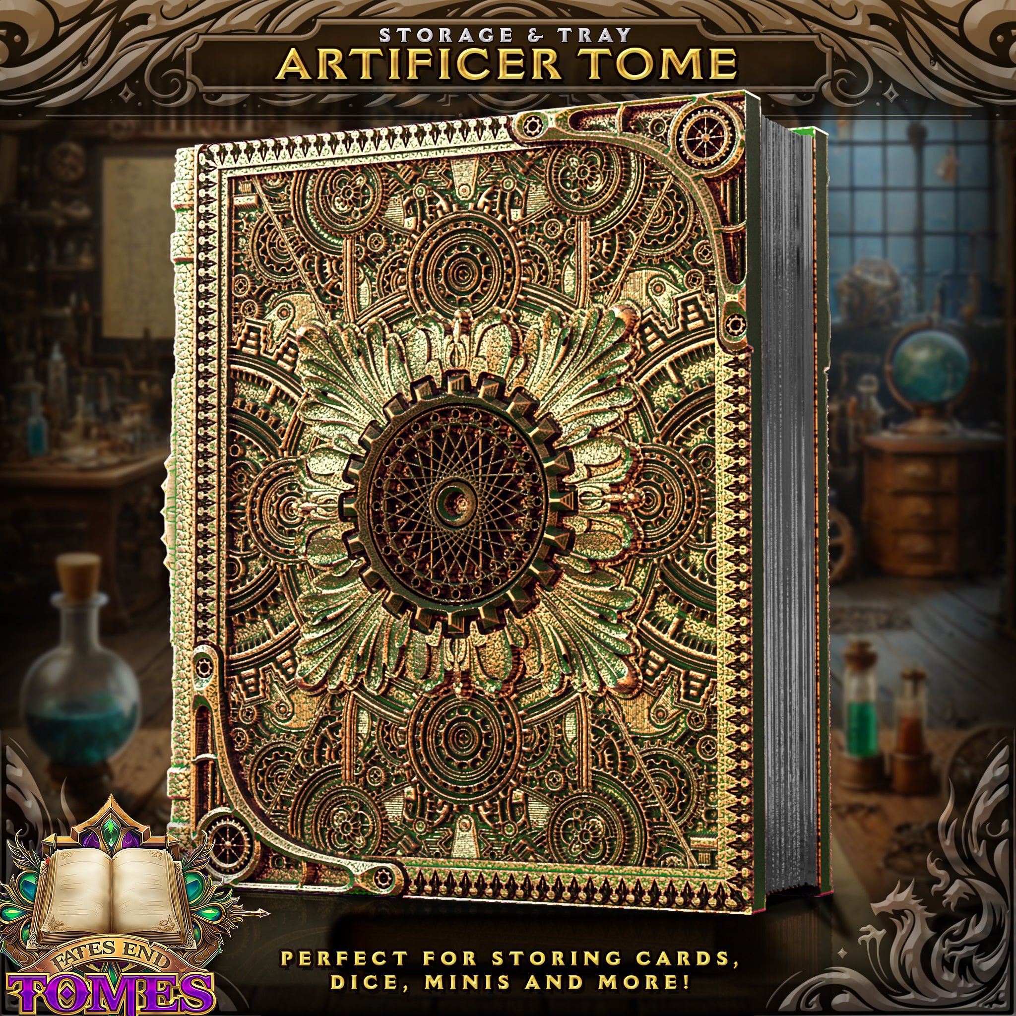 Artificer Tome - Storage / Roll Tray / Dice Tower