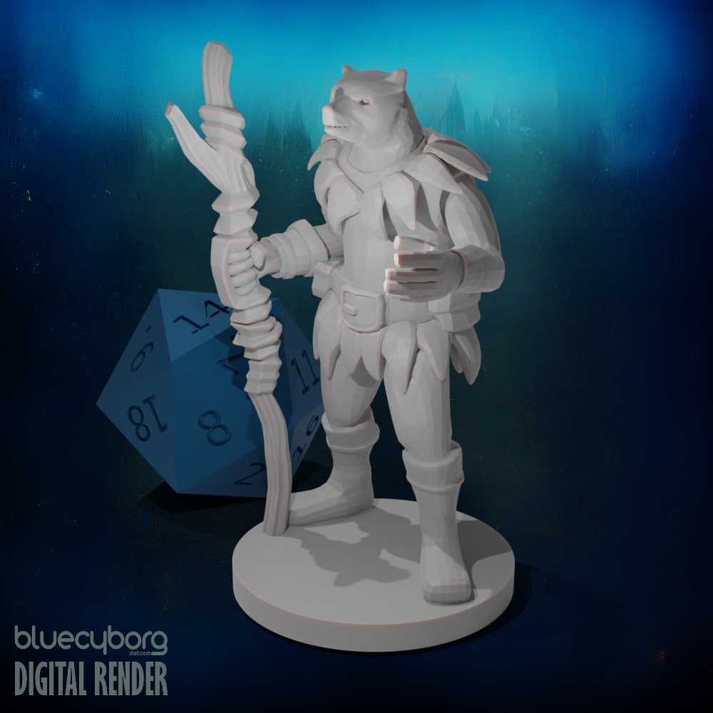 Bearkin Druid 28mm Scale Miniature