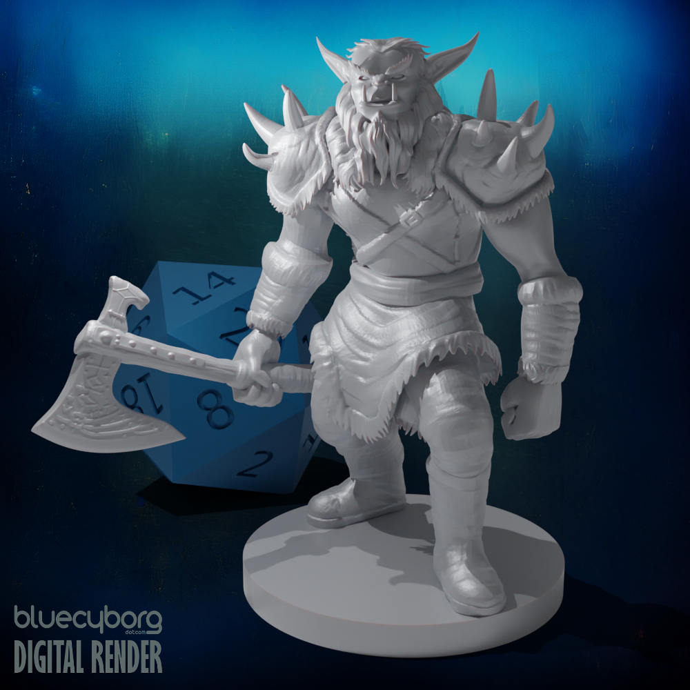 Bugbear Barbarian 2 28mm Scale Miniature