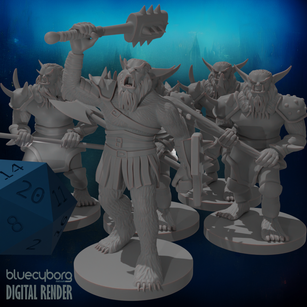 Bugbear 28mm Scale Miniature for D&D, Shapeways, Pathfinder and Other ...