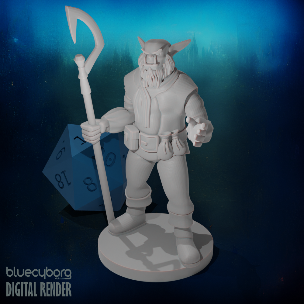 Bugbear Sorcerer 28mm Scale Miniature for D&D, Shapeways, Pathfinder ...