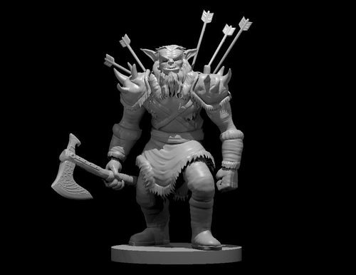 Bugbear Barbarian 2 Undead 28mm scale miniature