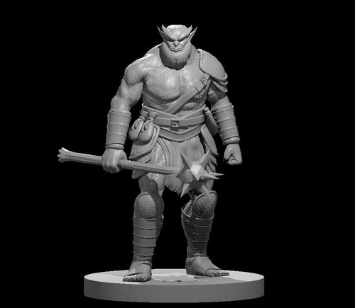 Bugbear Barbarian 3 28mm scale miniature