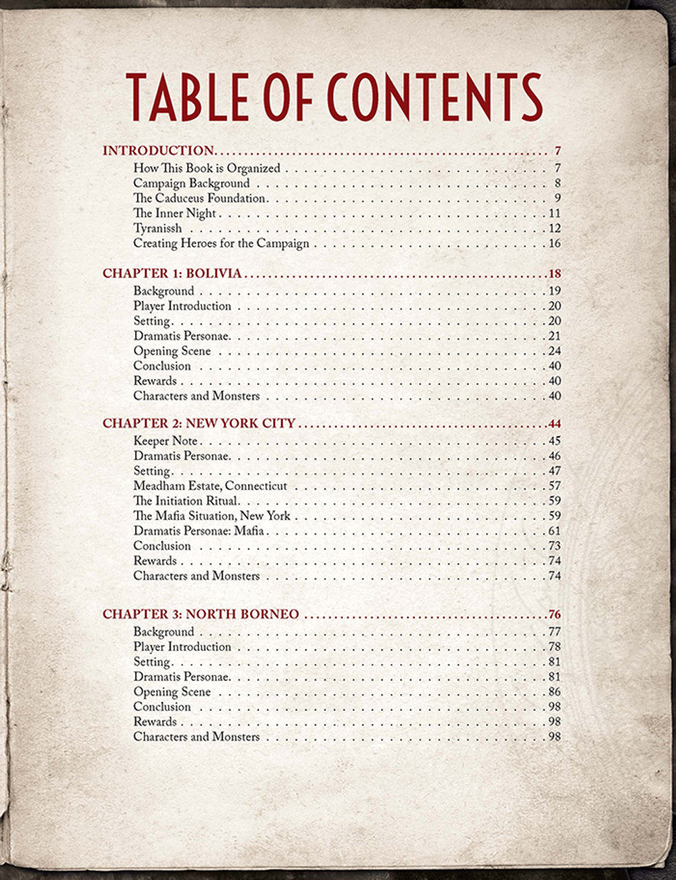 Call of Cthulhu - 7e The Two-Headed Serpent Campaign Hardcover