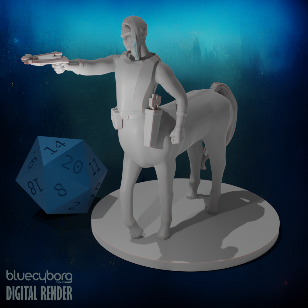 Centaur Male Sorcerer with Crossbow 28mm Scale Miniature